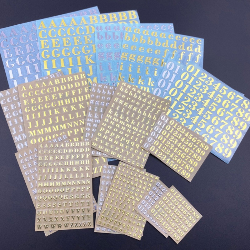 Bộ 26 chữ cái/ chữ số lấp lánh dùng trang trí DIY
