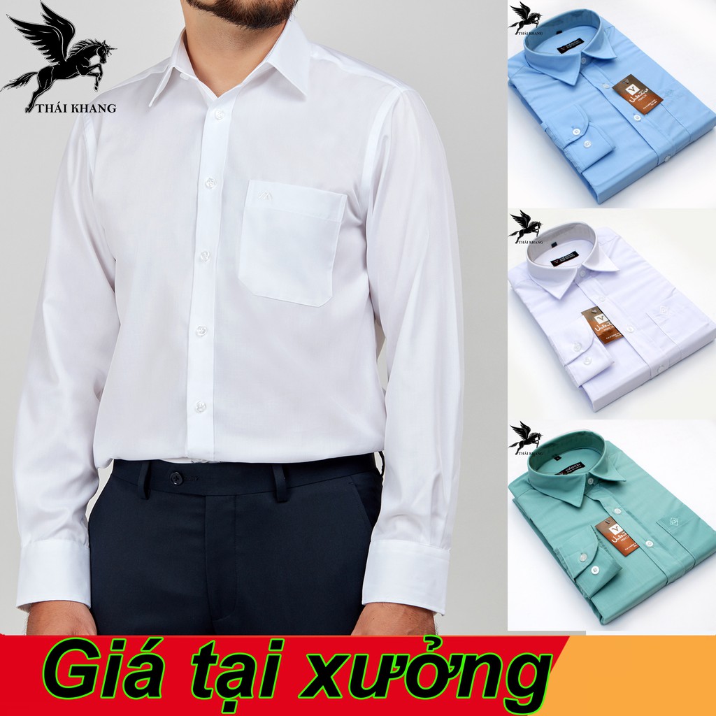 Áo sơ mi trắng nam dài tay cao cấp LOẠI 1 hàng xuất khẩu loại áo sơ mi nam công sở form regular rộng rãi SHD1 | BigBuy360 - bigbuy360.vn