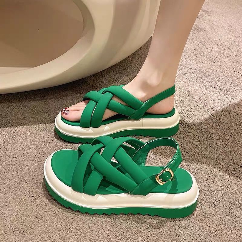 Giày Sandal Đế Dày Phong Cách Thể Thao Thời Trang Mùa Hè Cho Nữ