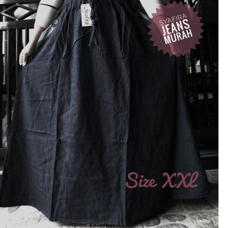 Chân Váy Jean Dài Size Xxl & Xl