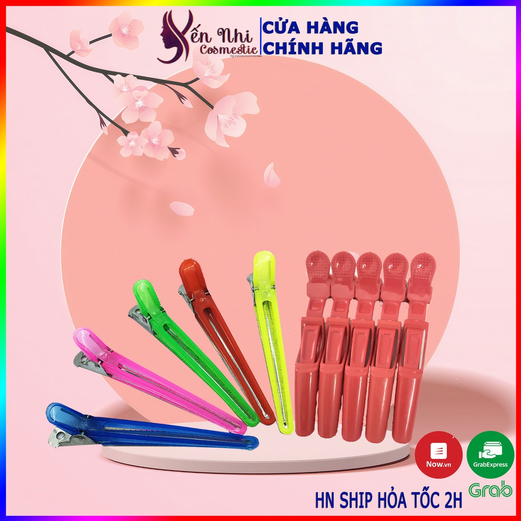 Combo 5 Kẹp mỏ vịt cá sấu nhuộm tóc kẹp tóc mỏ vịt nhuộm tóc uốn tóc chuyên dụng tại salon DC03