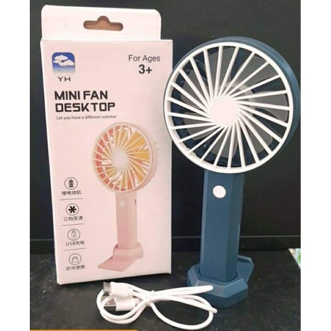 quạt sạc mini bỏ túi đi du lịch có kèm đầu sạc