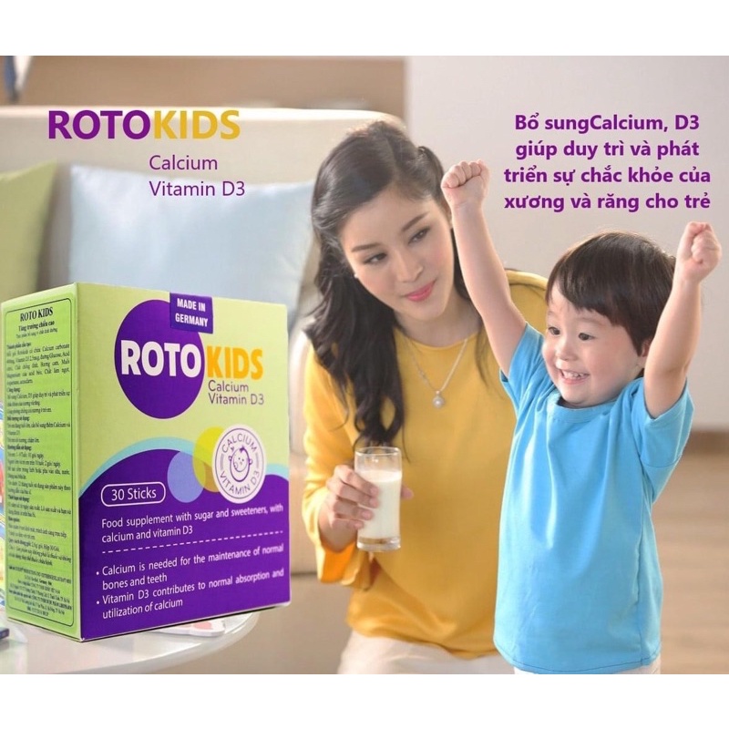 Roto kids - Rotokids canxi nhập khẩu Đức hộp 30 gói
