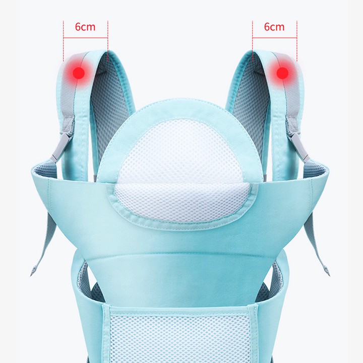 Địu em bé, địu cho bé cao cấp chống gù nhiều tư thế có ghế ngồi cho bé chống chân vòng kiềng Baby-S – SSS014