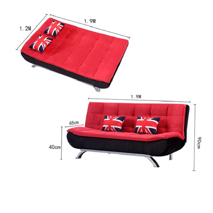 Ghế sofa giường đa năng nhập khẩu, Sofa bed dài 1m5 GSF014