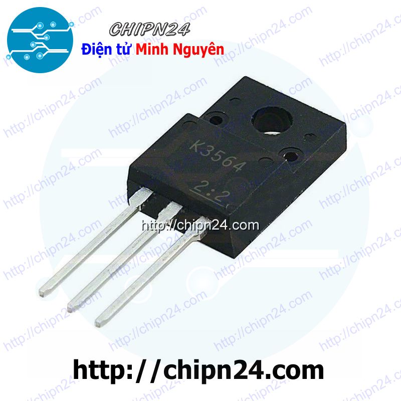 [1 CON] Mosfet K3564 TO-220F 3A 900V Kênh N (2SK3564 3564)