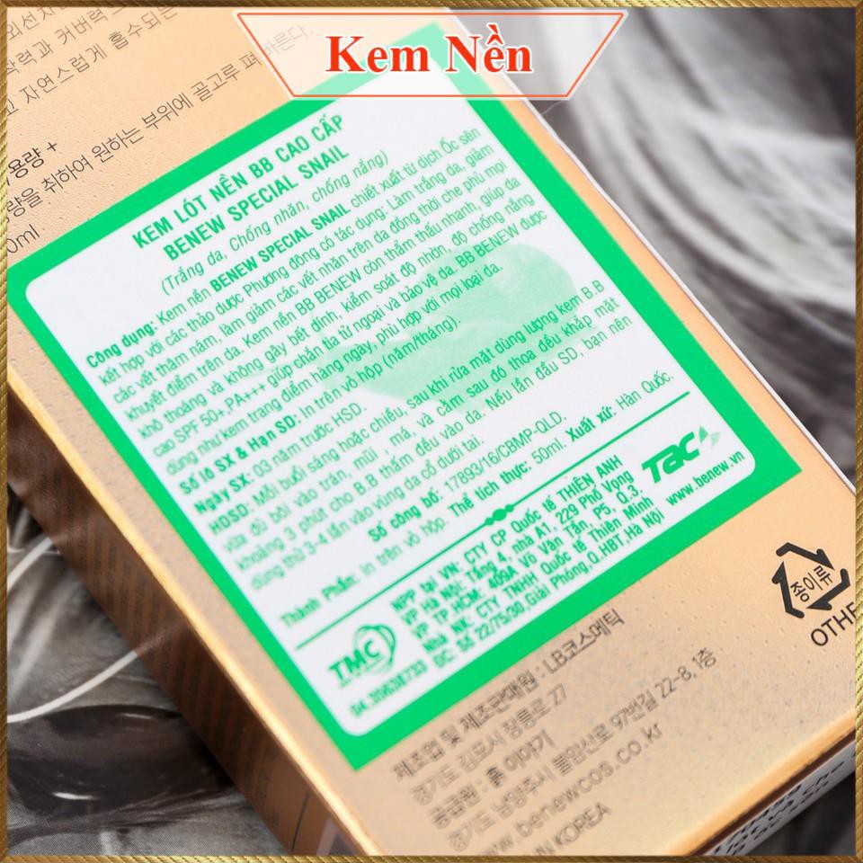 ( Bb221 ) Kem nền BB siêu mịn lâu trôi dưỡng trắng Special Snail Benew Hàn Quốc SS11 ( Linhnam_SPA )