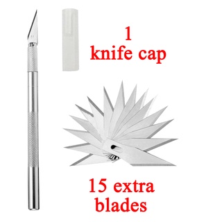 Dao khắc đa năng điêu khắc gỗ, chạm trổ (kèm thêm bộ 15 lưỡi dao)