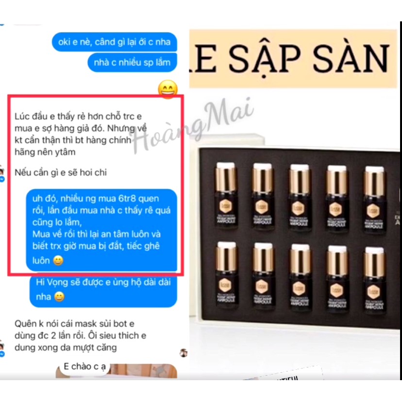 Bộ sản phẩm làm đẹp TINH CHẤT LISSE❤️FREESHIP❤️ TINH CHẤT MỌI VẤN ĐỀ VỀ DA AMPUOLE LISSE 10 lọ/5ml