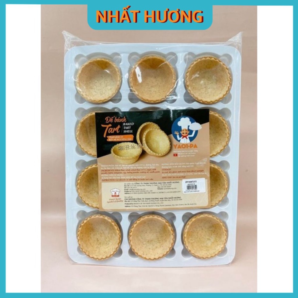 Đế Bánh Tart Nguyên Cám YA01-PA 24 Cái