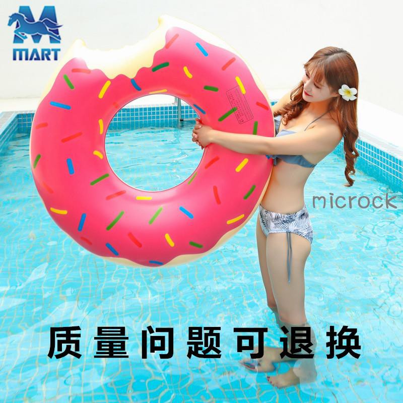 Phao Bơi Bơm Hơi Hình Bánh Donut Bằng Pvc Dành Cho Người Lớn