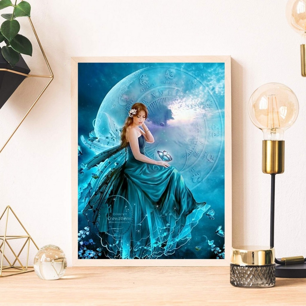 Tranh đính đá 5D tự làm nhiều mẫu có sẵn (đủ dụng cụ đi kèm) | BigBuy360 - bigbuy360.vn