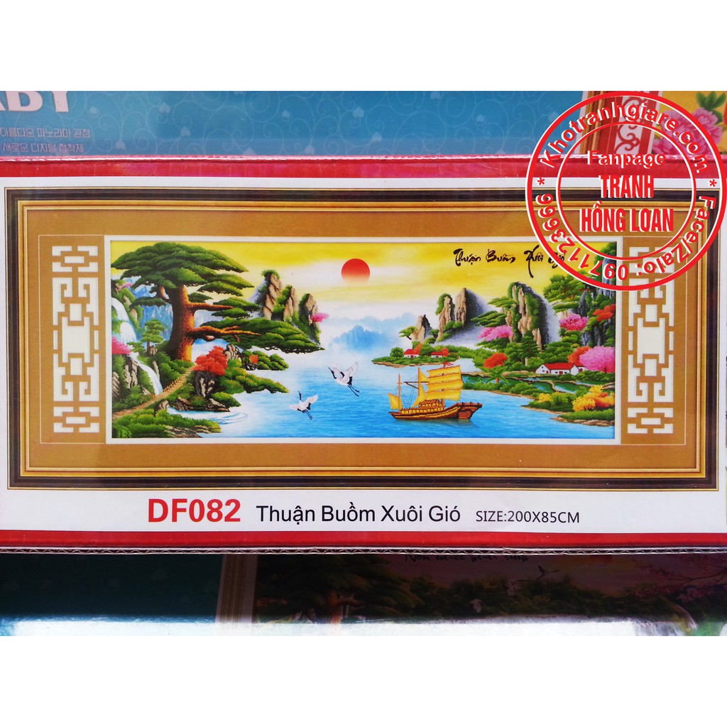 Tranh đính đá thuận buồm xuôi gió DF082
