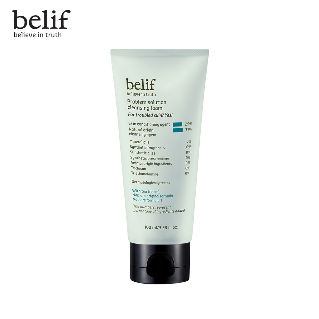 Sữa rửa mặt ngăn ngừa mụn Belif Problem Solution Cleansing Foam 100 ml