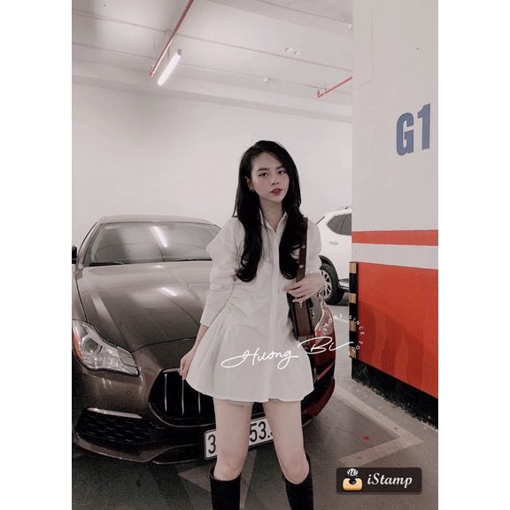 [FREESHIP - HÀNG LOẠI 1] ÁO SƠ MI GIẢ VÁY DÚM EO 2 MÀU SIÊU XINH