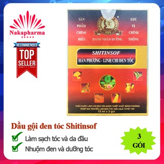 Dầu gội Shitinsof Hán Phương Linh Chi đen tóc | Tóc bóng khỏe, mượt mà, nhuộm đen và dưỡng tóc