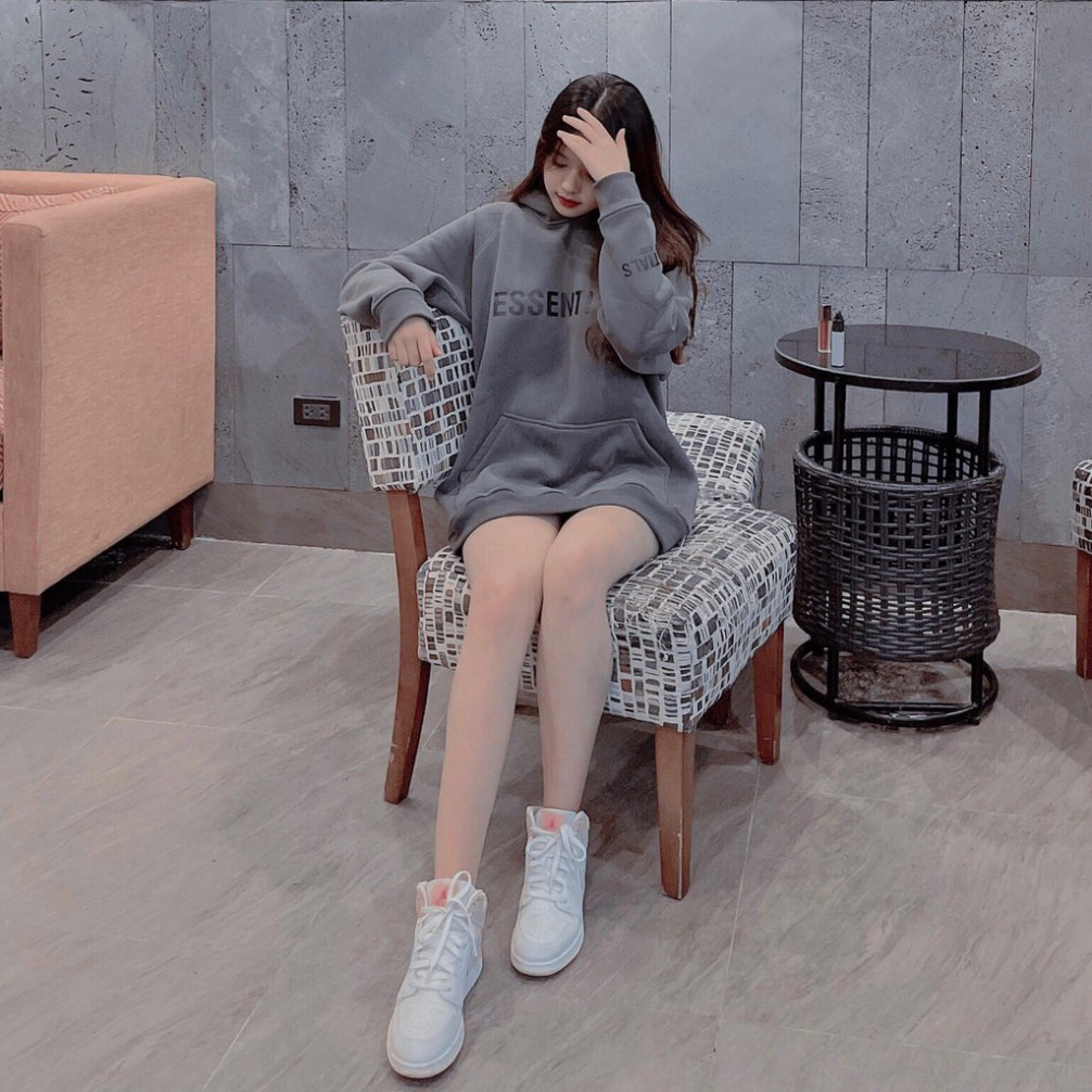 Free Ship Áo Hoodie Nỉ Có Mũ Essentials Hàng Quảng Châu Cao Cấp Chữ Cao Su In Nổi | BigBuy360 - bigbuy360.vn