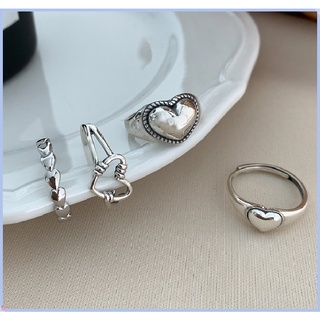 Set 4 Nhẫn Đeo Tay Kim Loại Phong Cách Retro Cho Nữ