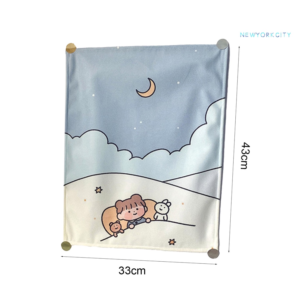 Thảm Vải Treo Tường Trang Trí In Hình Cô Gái Xinh Xắn