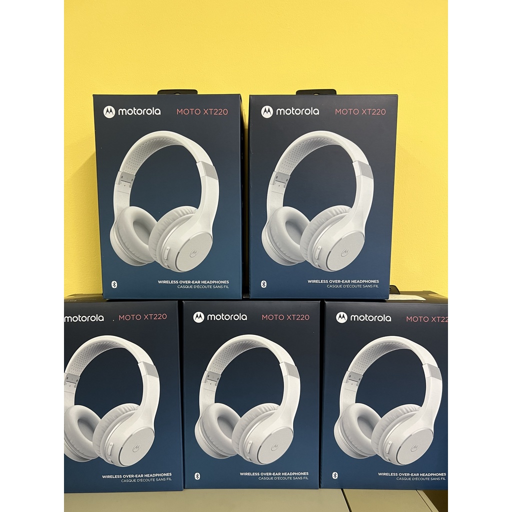 Tai nghe chụp tai không dây Bluetooth Motorola MotoXT220 - Thời gian sử dụng lên đến 24h - Thiết kế gấp nhỏ gọn tiện lợi