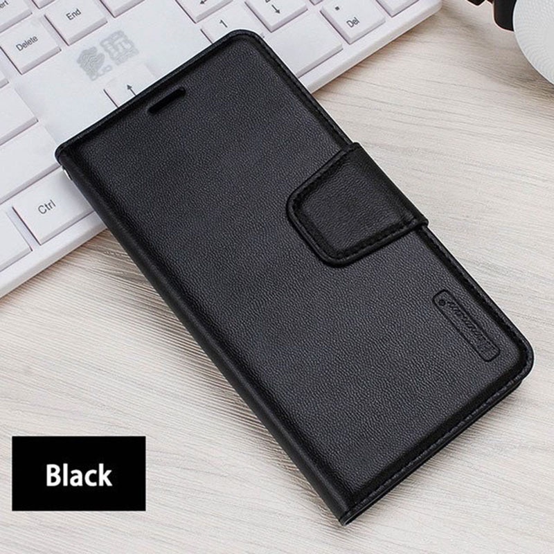 Bao da dạng ví Samsung S22, S22 Plus, S22 Ultra, S21, S21 Plus, S21 Ultra hiệu Hanman có nắp gập, ngăn đựng thẻ ATM tiền