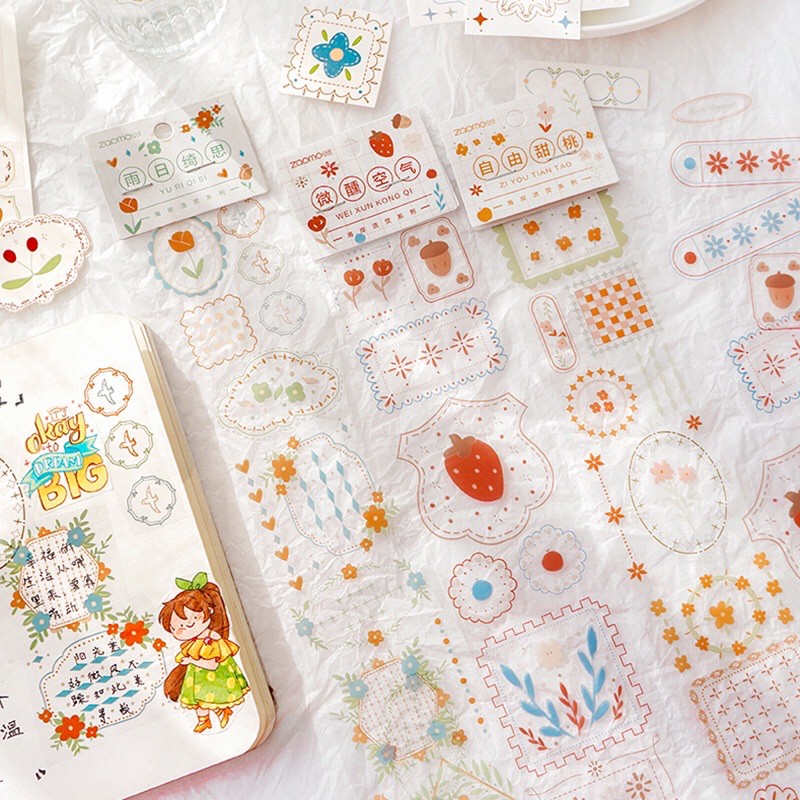 Sticker25 mẫu dán hoa văn cổ điển