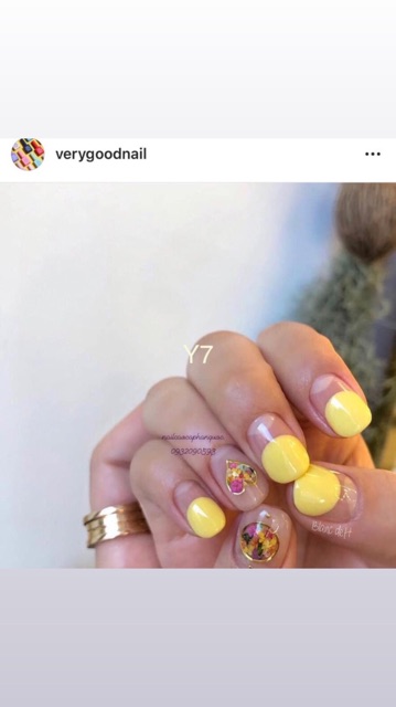 Sơn gel very good nail tone màu vàng [giá lẻ 1 chai ]
