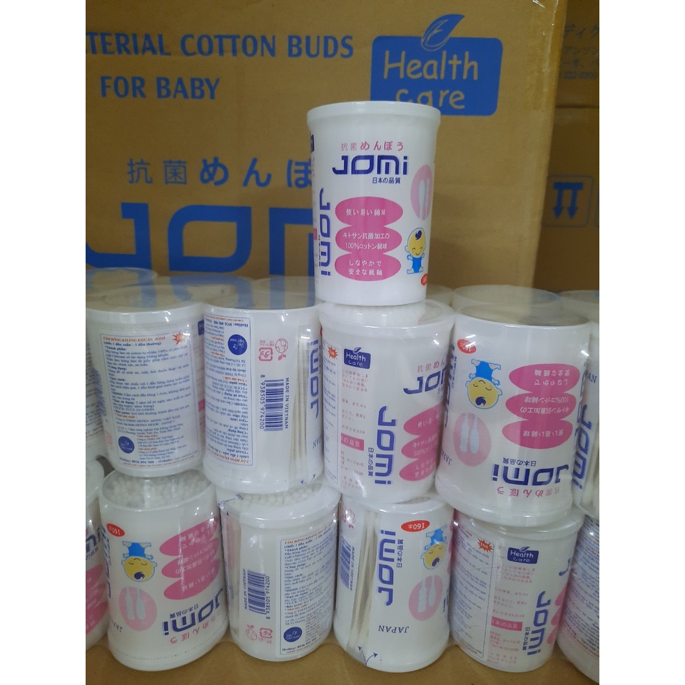 Tăm Bông Kháng Khuẩn Jomi Đủ Loại, Người Lớn Trẻ Em, Trẻ Sơ Sinh Chính Hãng Nhật Bản