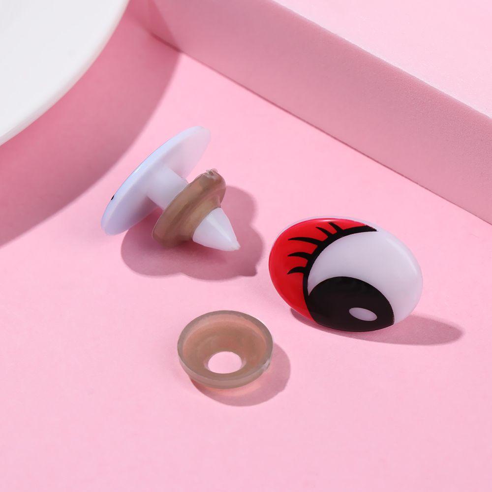 BEBETTERM Set 20 Cặp Mắt Hoạt Hình Xinh Xắn Kèm Vòng Đệm Dành Cho Búp Bê