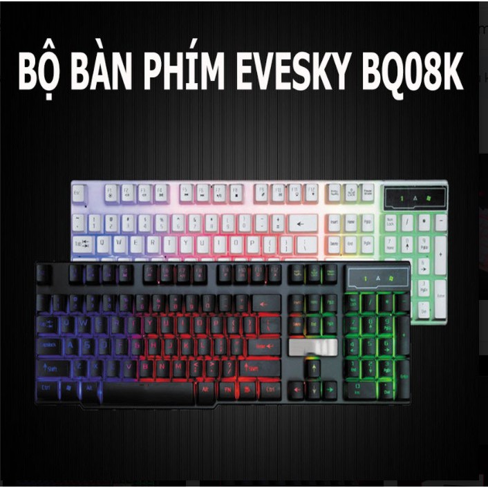 [GÍA BAO RẺ] Bàn phím máy tính Giả Cơ EVESKY BQ08K Ấn Tượng