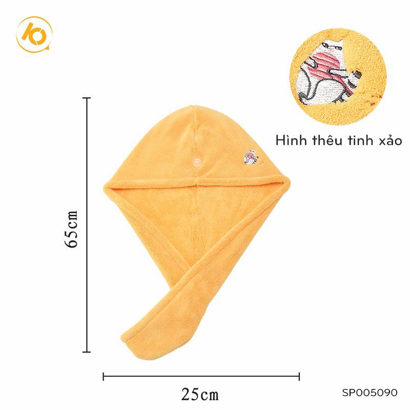 Khăn ủ tóc cotton mềm siêu thấm hút, khô tóc nhanh, quấn ủ hấp tóc SHOP10K - SP005090