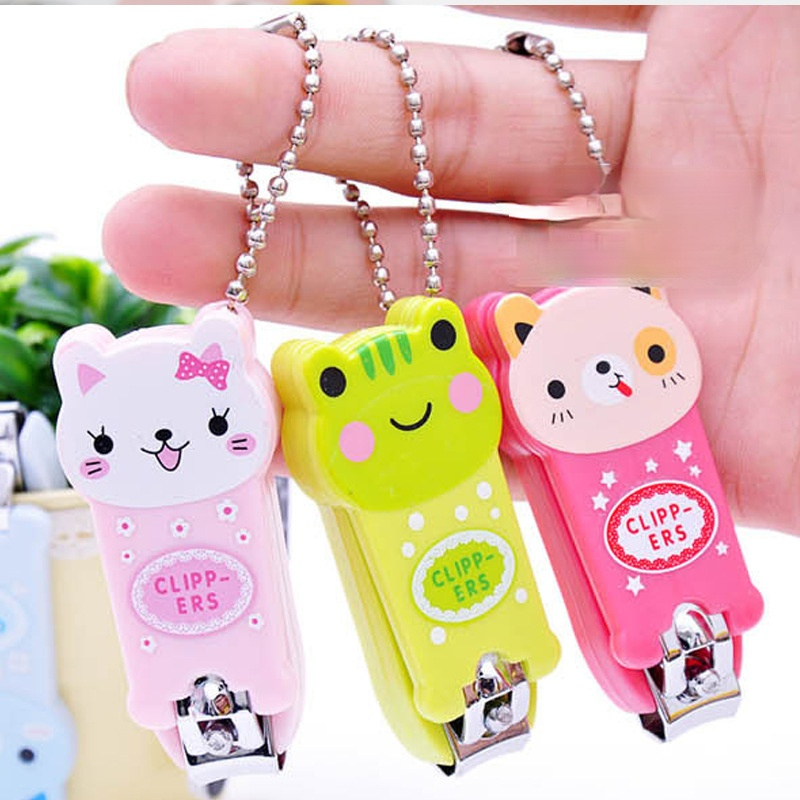 [Hàng mới về] Kẹp cắt móng tay làm từ thép không gỉ hình động vật hoạt hình mini