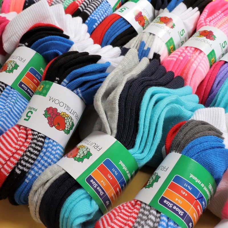 Set 5 đôi vớ bé trai, bé gái xuất dư