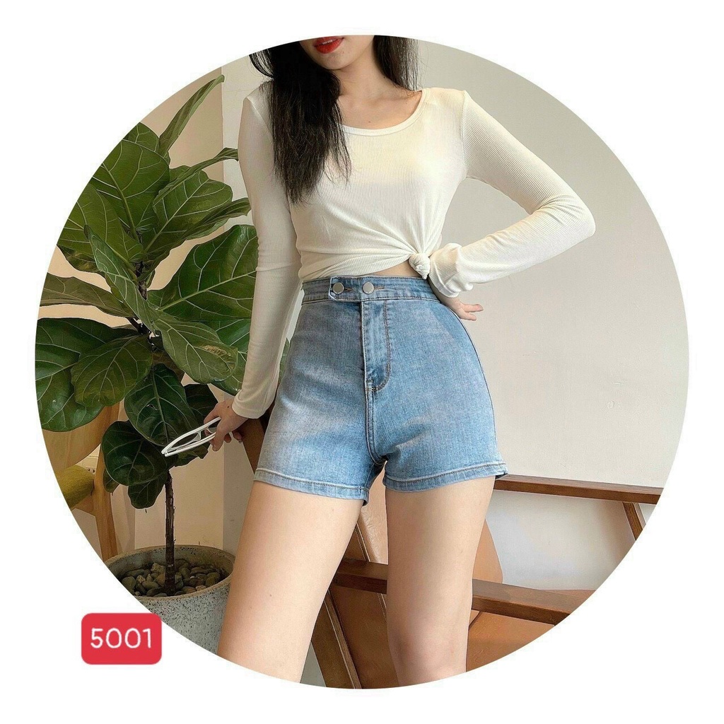 Quần short jean nữ cao cấp, chất liệu denim dễ thương, tôn dáng TUẤN KIỆT Store 8888 Q3