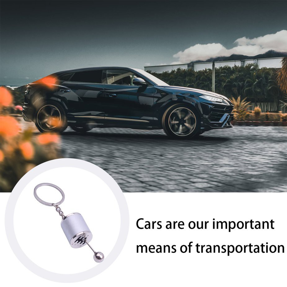 Móc Khóa Kim Loại Hình Đầu Cần Số Xe Hơi Thời Trang