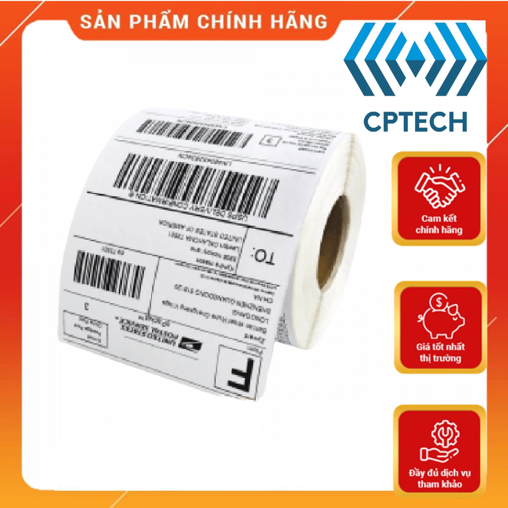 Giấy In Tem 80x60 mm - 8x6 cm