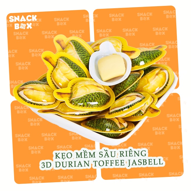 Kẹo Mềm Sầu Riêng Thơm Ngon Khó Cưỡng 3D Durian Toffee Cosco - Đài Loan