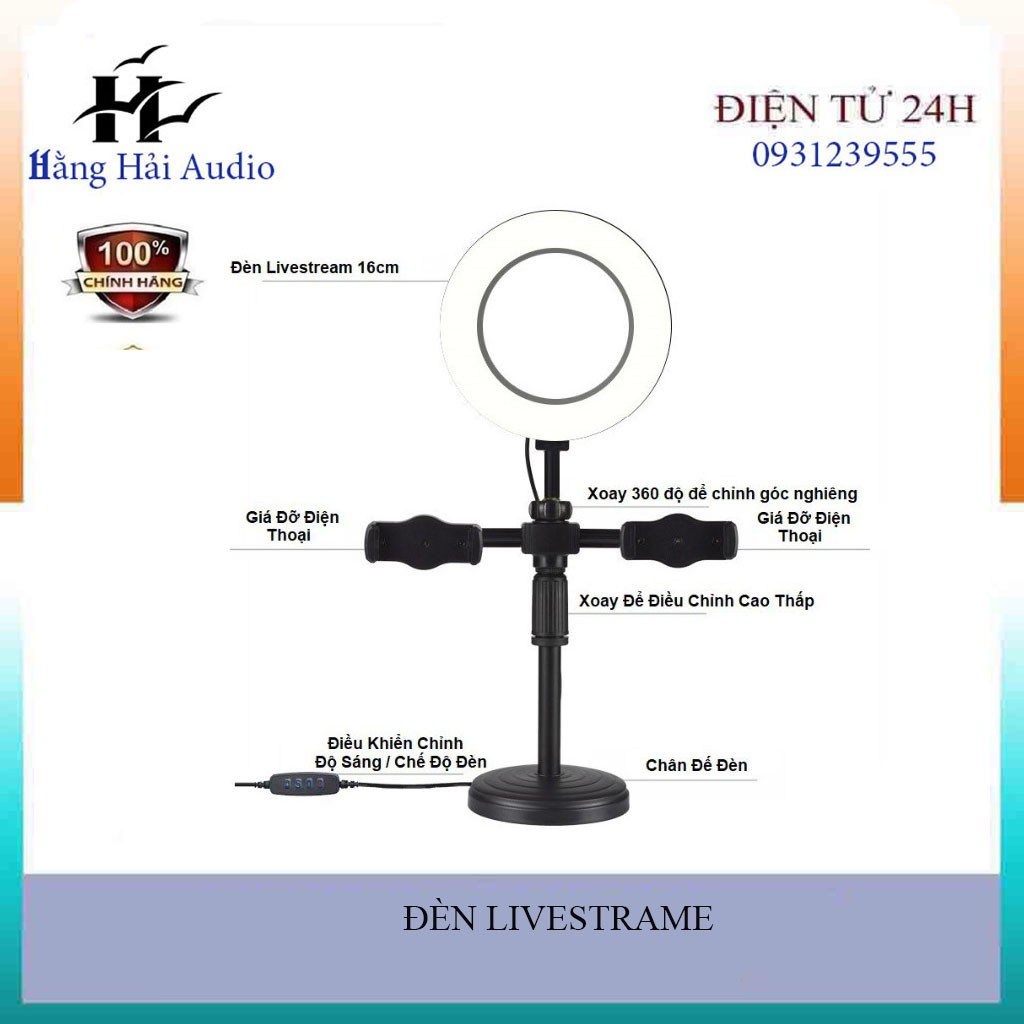 Đèn livestream để bàn