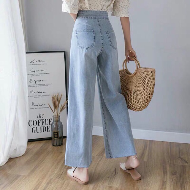 [ Mã FAGREEN55 giảm 10% tối đa 30K đơn 99K] Quần culottes jean mẫu mới ( hình thật )