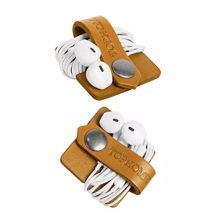 Miếng kẹp tai nghe điện thoại da bò màu ngẫu nhiên | BigBuy360 - bigbuy360.vn