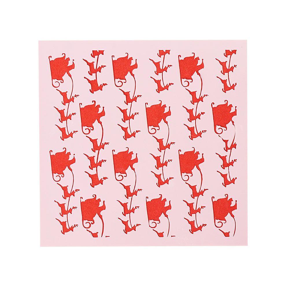 JONYE Set 9 Thẻ Giấy Dập Nổi Nhiều Lớp Trang Trí Tường Sổ DIY