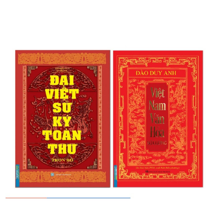 Sách - Combo 2 cuốn Đại Việt Sử Ký Toàn Thư Trọn Bộ + Việt Nam văn hóa sử cương