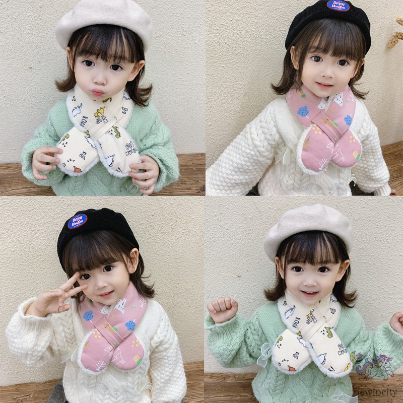 Khăn Choàng Lông Giữ Ấm Phong Cách Hàn Quốc Cho Bé