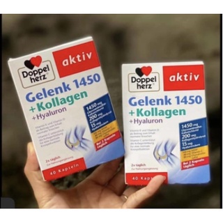 Viên Uống Bổ Xương Khớp Gelenk 1450 Kết Hợp Kollagen Và Hyaluron Doppelherz Đức, Hộp 40 viên