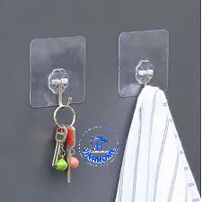 Set 5/10 móc trong suốt tiện lợi treo đồ dùng đa năng