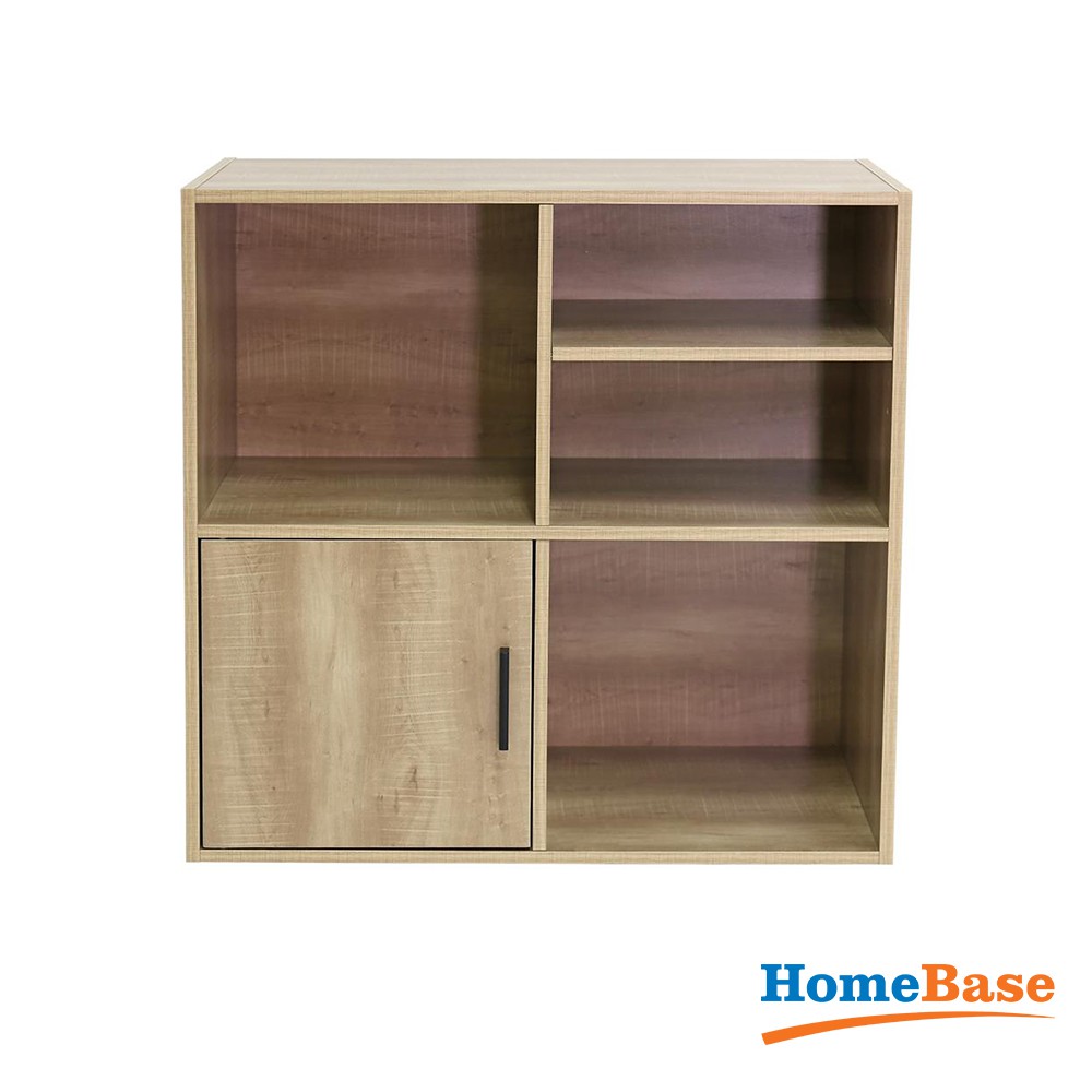HomeBase FURDINI Kệ tủ gỗ đa năng LOFT style Thái Lan W79xD39xH79 Cm màu gỗ tếch