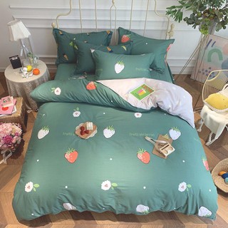 Bộ chăn ga 4 món cotton demi
