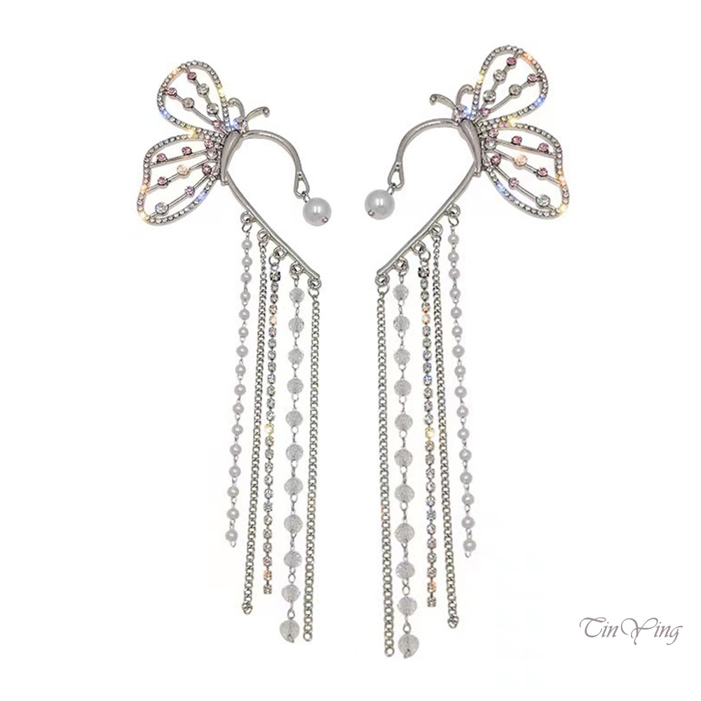 GETNOIVAS Bông Tai Đính Đá Zircon Thời Trang Sang Trọng Cho Nữ