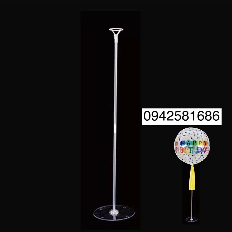 Trụ cắm bong bóng nhựa mika 1 nhánh 70cm