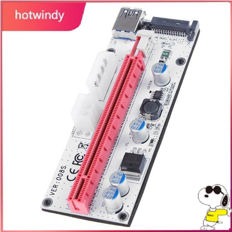 Dây cáp mở rộng thẻ đồ họa PCIE USB3.0 008s 60cm 1X sang 16X | BigBuy360 - bigbuy360.vn